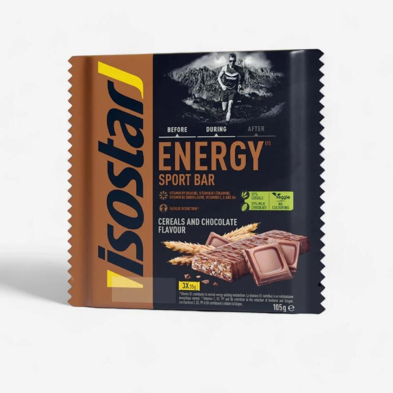 Isostar Barre énergétique ENERGY SPORT BAR Chocolat 3x35g 1 Isostar Barre énergétique ENERGY SPORT BAR Chocolat 3x35g