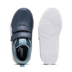 Baskets Courtflex V2 Enfant PUMA Dark Night White Blue -Sport Vêtements Magasin baskets courtflex v2 enfant puma dark night white blue 3