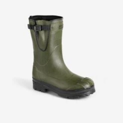 Bottillon Toundra 500 VERT Caoutchouc Avec Chausson Amovible