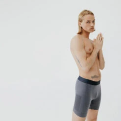 Kalenji BOXER DE RUNNING HOMME DRY PERF 900 GRIS BLEU -Sport Vêtements Magasin boxer de running homme dry perf 900 gris bleu 3