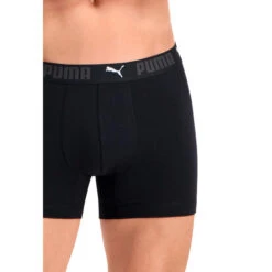 Boxer Sport En Coton Pour Hommes PUMA Noir (lot De 2) -Sport Vêtements Magasin boxer sport en coton pour hommes puma noir lot de 2 4