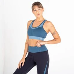 Dare 2b Brassière De Sport MANTRA Femme (Gris Bleu / Denim Clair) -Sport Vêtements Magasin brassiere de sport mantra femme gris bleu denim clair 3