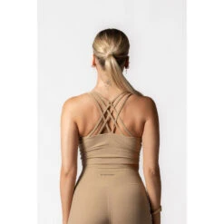Brassière Fitness Dos Croisé Marron Clair 9 Brassière Fitness Dos Croisé Marron Clair -Sport Vêtements Magasin brassiere fitness dos croise marron clair 4