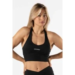 Brassière Fitness Halter Noir -Sport Vêtements Magasin brassiere fitness halter noir 2