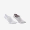 Chaussettes De Marche Invisibles Blanches Grises - Lot De 2 Paires