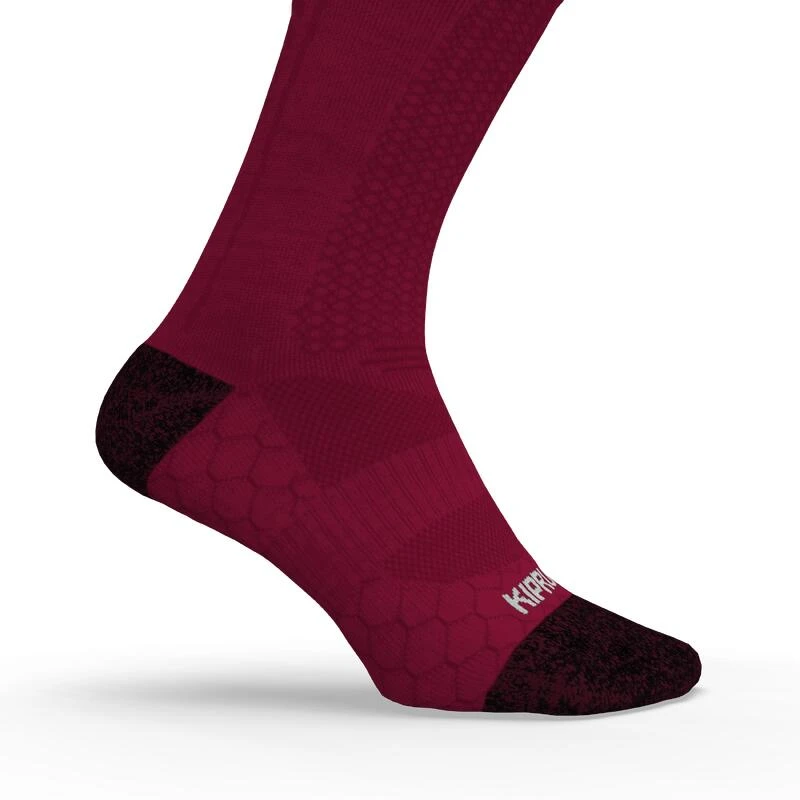 CHAUSSETTES DE RUNNING RUN900 MI-MOLLET LAINE MERINOS BORDEAUX 3 CHAUSSETTES DE RUNNING RUN900 MI-MOLLET LAINE MERINOS BORDEAUX – Image 3