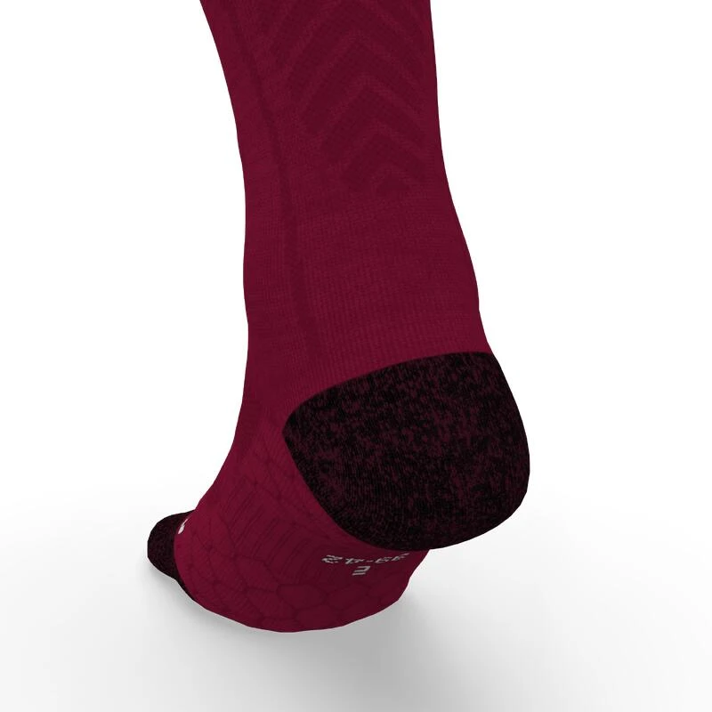 CHAUSSETTES DE RUNNING RUN900 MI-MOLLET LAINE MERINOS BORDEAUX 5 CHAUSSETTES DE RUNNING RUN900 MI-MOLLET LAINE MERINOS BORDEAUX – Image 5
