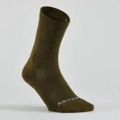 CHAUSSETTES DE TENNIS HAUTES ARTENGO RS 300 KAKI NOIR MOTIFS LOT DE 4 -Sport Vêtements Magasin chaussettes de tennis hautes artengo rs 300 kaki noir motifs lot de 4 8