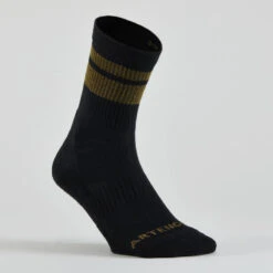 CHAUSSETTES DE TENNIS HAUTES ARTENGO RS 300 KAKI NOIR MOTIFS LOT DE 4 -Sport Vêtements Magasin chaussettes de tennis hautes artengo rs 300 kaki noir motifs lot de 4 9
