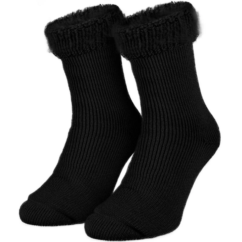 Chaussettes Thermiques 'fleecy' | Femme | Taille Unique | Noir 1 Chaussettes Thermiques 'fleecy' | Femme | Taille Unique | Noir