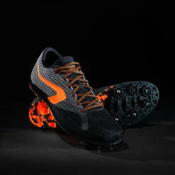 CHAUSSURES A POINTES D'ATHLETISME POUR LE CROSS AT CROSS NOIRE ET ORANGE -Sport Vêtements Magasin chaussures a pointes dathletisme pour le cross at cross noire et orange 6