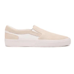 Chaussures Basses De Skateboard Sans Lacets Adulte VULCA 500 Slip-on Blanche -Sport Vêtements Magasin chaussures basses de skateboard sans lacets adulte vulca 500 slip on blanche 4