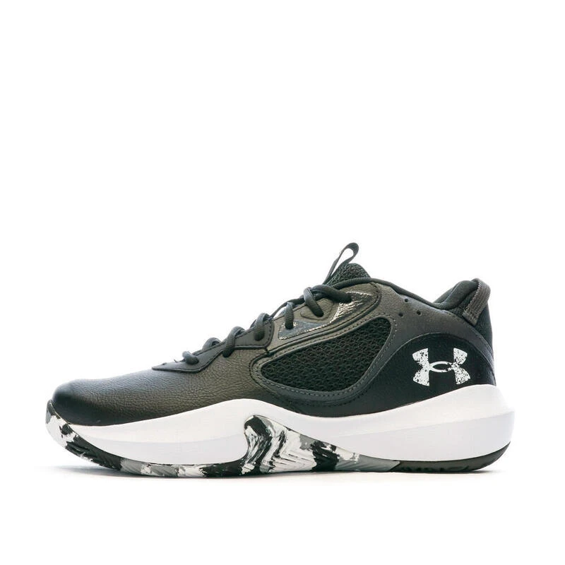 Chaussures De Basket Blanche/Noire/Grise Homme Under Armour Lockdown 6 1 Chaussures De Basket Blanche/Noire/Grise Homme Under Armour Lockdown 6