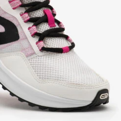 CHAUSSURES DE RUNNING FEMME KALENJI RUN ACTIVE GRIP Blanc Rose -Sport Vêtements Magasin chaussures de running femme kalenji run active grip blanc rose 3