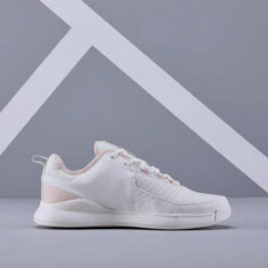 CHAUSSURES DE TENNIS FEMME ARTENGO TS 130 OFF WHITE ROSE -Sport Vêtements Magasin chaussures de tennis femme artengo ts 130 off white rose 2
