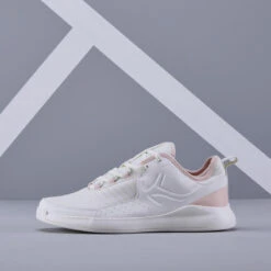 CHAUSSURES DE TENNIS FEMME ARTENGO TS 130 OFF WHITE ROSE -Sport Vêtements Magasin chaussures de tennis femme artengo ts 130 off white rose 3