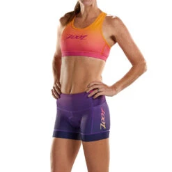 Fond De Triathlon Triathlon Féminin 4 Pouces Style Pantalon Sunset ZOOT