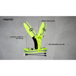 AVENTO Gilet De Sport à Led - Rechargeable - Jaune Fluo - Gilet De Sécurité -Sport Vêtements Magasin gilet de sport a led rechargeable jaune fluo gilet de securite 6