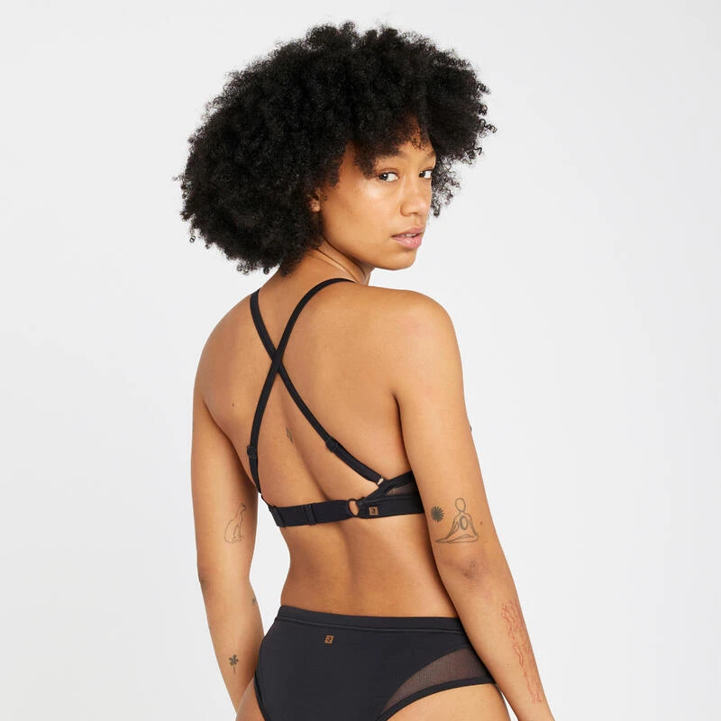 Haut De Maillot De Bain Brassière Femme - Elise Noir 2 Haut De Maillot De Bain Brassière Femme - Elise Noir – Image 2