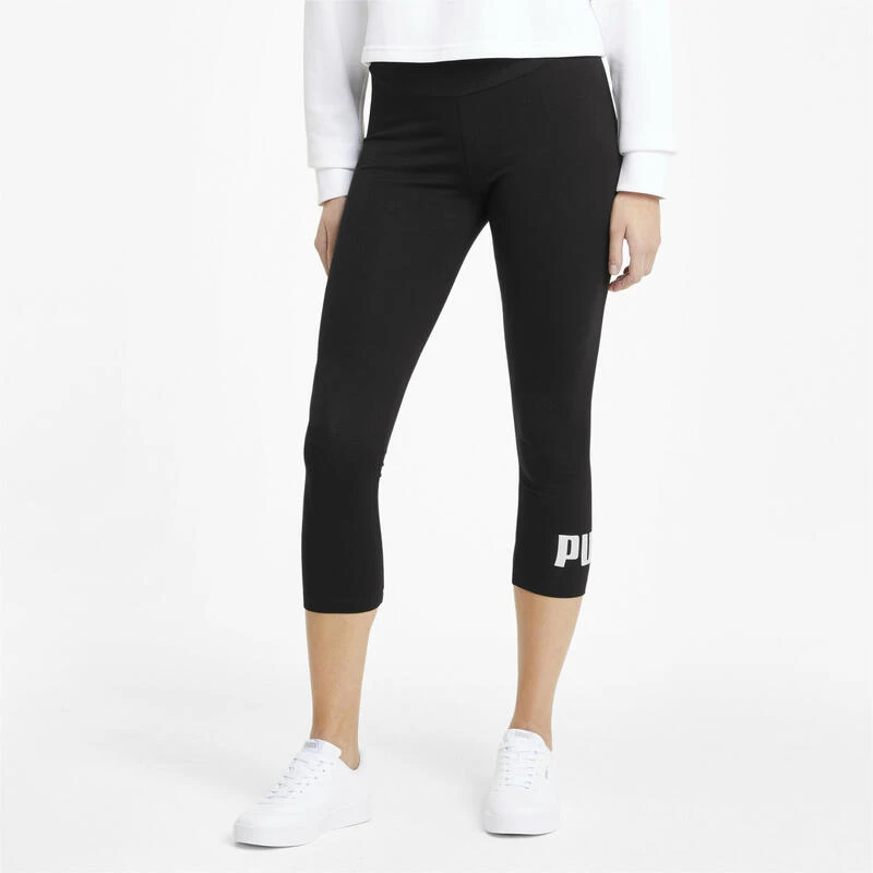 Legging 3/4 à Logo Essentials Femme PUMA Black 2 Legging 3/4 à Logo Essentials Femme PUMA Black – Image 2