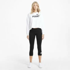 Legging 3/4 à Logo Essentials Femme PUMA Black 8 Legging 3/4 à Logo Essentials Femme PUMA Black -Sport Vêtements Magasin legging 34 a logo essentials femme puma black 3