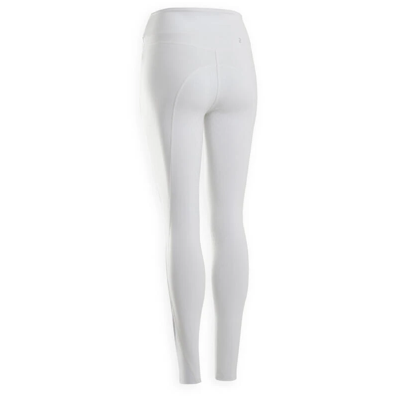 Legging De Concours équitation Fullgrip Femme - 500 Blanc 8 Legging De Concours équitation Fullgrip Femme - 500 Blanc – Image 8