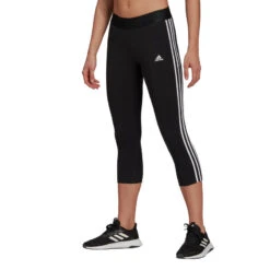 Legging Femme Adidas Essentials 3-Stripes 3/4 Length -Sport Vêtements Magasin legging femme adidas essentials 3 stripes 34 length 2