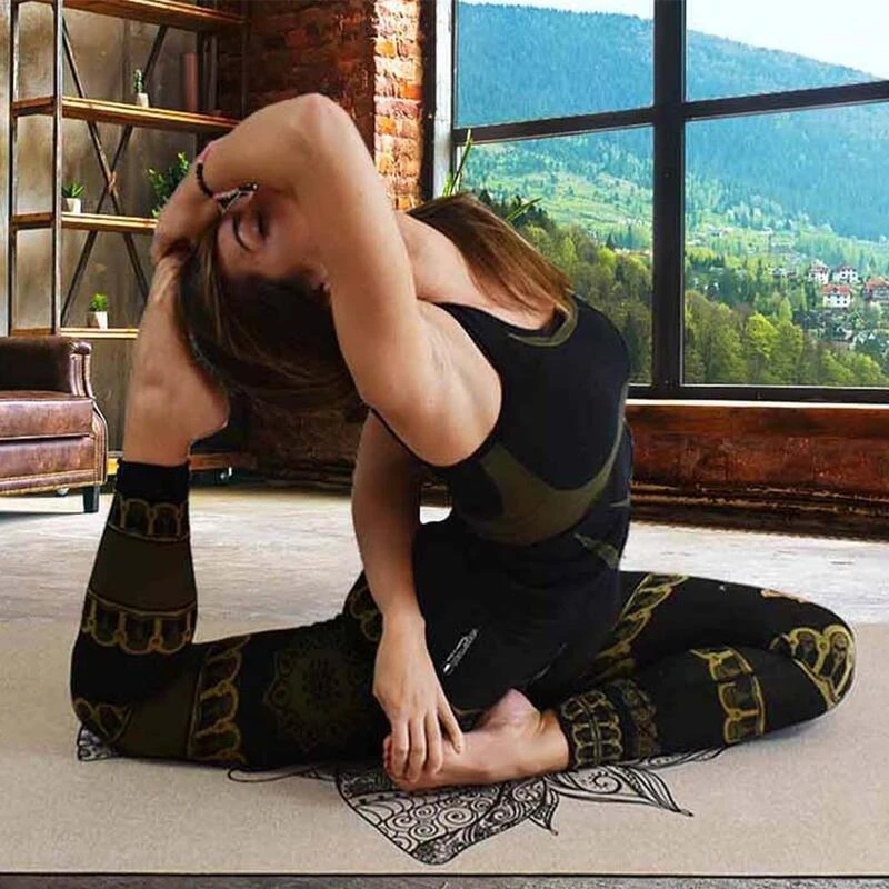 Legging Yoga Sans Couture Taille Haute Jambe Longue 70% Coton Bio Anti Sueur 5 Legging Yoga Sans Couture Taille Haute Jambe Longue 70% Coton Bio Anti Sueur – Image 5