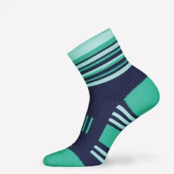 LotX2 De Chaussettes Running Confort Enfant - KIPRUN 500 Mid Marine Et Rayé Vert -Sport Vêtements Magasin lotx2 de chaussettes running confort enfant kiprun 500 mid marine et raye vert 7