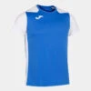 Maillot Manches Courtes Garçon Joma Record Ii Bleu Roi Blanc