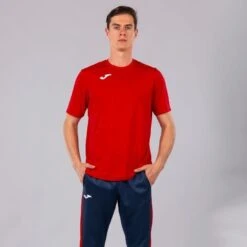 Maillot Manches Courtes Homme Joma Combi Rouge -Sport Vêtements Magasin maillot manches courtes homme joma combi rouge 2