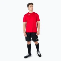Maillot Manches Courtes Homme Joma Combi Rouge -Sport Vêtements Magasin maillot manches courtes homme joma combi rouge 4