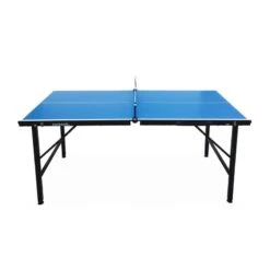 Mini Table De Ping Pong Pliable 150x75cm INDOOR Bleue, Avec 2 Raquettes Et 3 -Sport Vêtements Magasin mini table de ping pong pliable 150x75cm indoor bleue avec 2 raquettes et 3 2