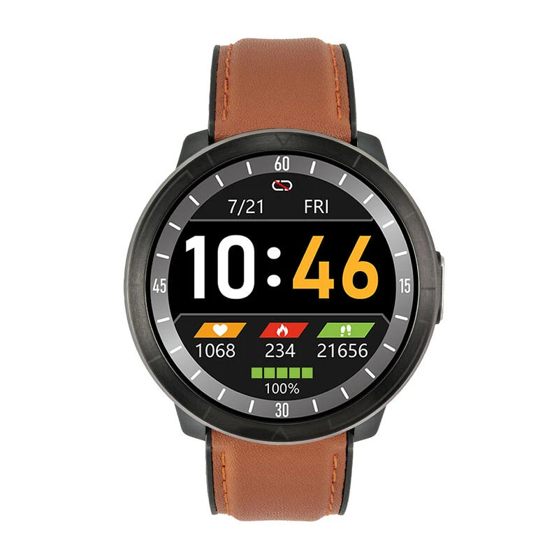 Montre Connectée Sport Unisexe WM18 Marron 1 Montre Connectée Sport Unisexe WM18 Marron