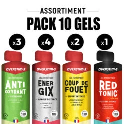 Pack Assortiment 10 Gels X 34 G Overstims