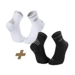 BV Sport Pack Chaussettes RUN MARATHON Noir-blanc