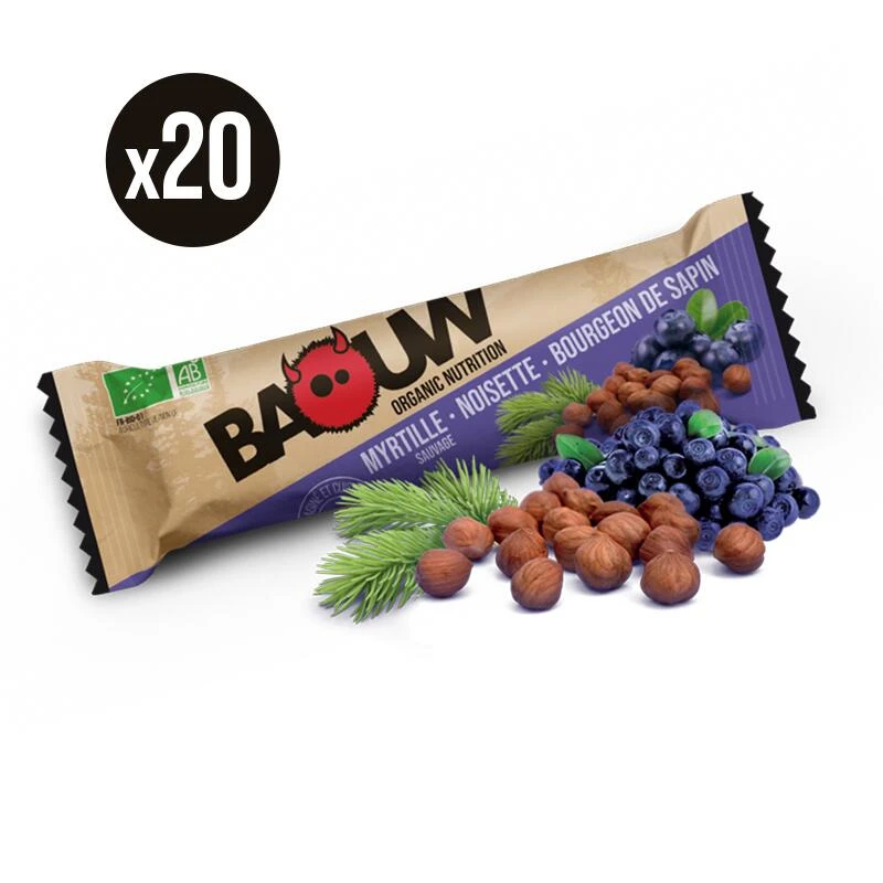 Pack X20 Barres Nutritionnelles Myrtille-Noisette-Bourgeon De Sapin 1 Pack X20 Barres Nutritionnelles Myrtille-Noisette-Bourgeon De Sapin