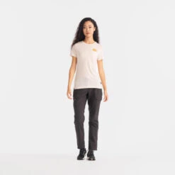 PANTALON CARGO EN COTON DE TREKKING & VOYAGE - TRAVEL 100 - GRIS- FEMME -Sport Vêtements Magasin pantalon cargo en coton de trekking and voyage travel 100 gris femme 4