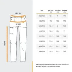 PANTALON CARGO EN COTON DE TREKKING & VOYAGE - TRAVEL 100 - GRIS- FEMME -Sport Vêtements Magasin pantalon cargo en coton de trekking and voyage travel 100 gris femme 5