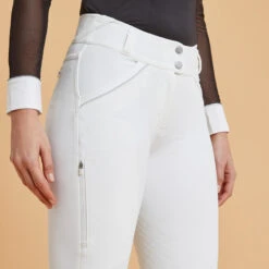 Pantalon De Concours équitation Classic Grip Femme - 900 Blanc -Sport Vêtements Magasin pantalon de concours equitation classic grip femme 900 blanc 2
