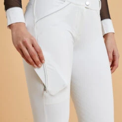 Pantalon De Concours équitation Classic Grip Femme - 900 Blanc -Sport Vêtements Magasin pantalon de concours equitation classic grip femme 900 blanc 5