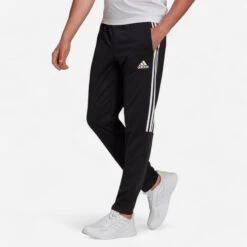 ADIDAS PANTALON DE FOOTBALL SERENO SLIM 3 BANDES NOIR