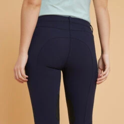 Pantalon équitation Basanes Agrippantes Femme - 500 Marine 8 Pantalon équitation Basanes Agrippantes Femme - 500 Marine -Sport Vêtements Magasin pantalon equitation basanes agrippantes femme 500 marine 2