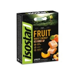 Isostar Pâte De Fruits ENERGY FRUIT BOOST Abricot 10x10g -Sport Vêtements Magasin pate de fruits energy fruit boost abricot 10x10g 2