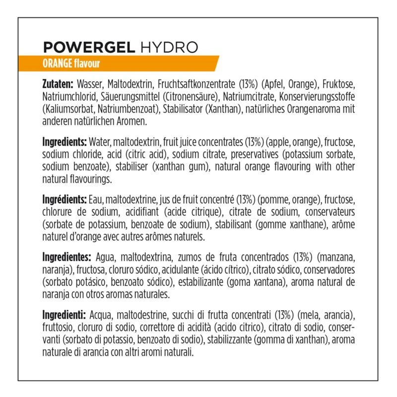 Powerbar Multipack (x4) Hydro Gel Orange 4 Powerbar Multipack (x4) Hydro Gel Orange – Image 4