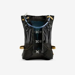 SAC DE TRAIL RUNNING MIXTE 10 L NOIR ET BRONZE - VENDU AVEC POCHE À EAU 1L