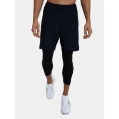 Short De Course 2-en-1 Ultra Avec Legging Couche De Base Pour Hommes