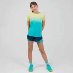Short De Running Et D'athlétisme Pour Fille AT 500 2 En 1 Marine Vert -Sport Vêtements Magasin short de running et dathletisme pour fille at 500 2 en 1 marine vert 7