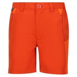 Regatta Short SORCER MOUNTAIN Enfant (Rouge Orangé / Orange Flamboyant)