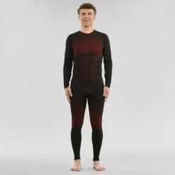 SOUS-VÊTEMENT DE SKI DE FOND THERMIQUE 900 HOMME - NOIR ROUGE 8 SOUS-VÊTEMENT DE SKI DE FOND THERMIQUE 900 HOMME - NOIR ROUGE -Sport Vêtements Magasin sous vetement de ski de fond thermique 900 homme noir rouge 2